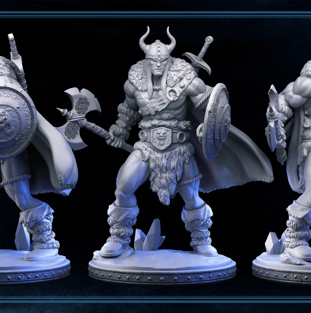 DNDFZD - Kreyvos The Indomitable Iceborn Human Barbarian