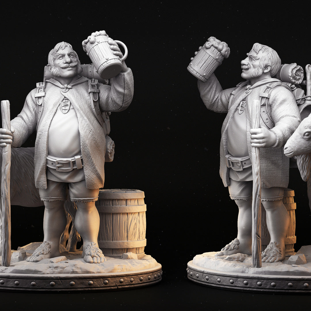 DNDNPC - Bronson - Drunken Master Halfling Male
