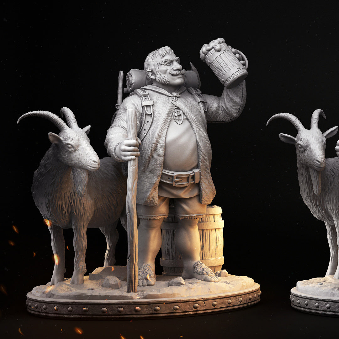 DNDNPC - Bronson - Drunken Master Halfling Male