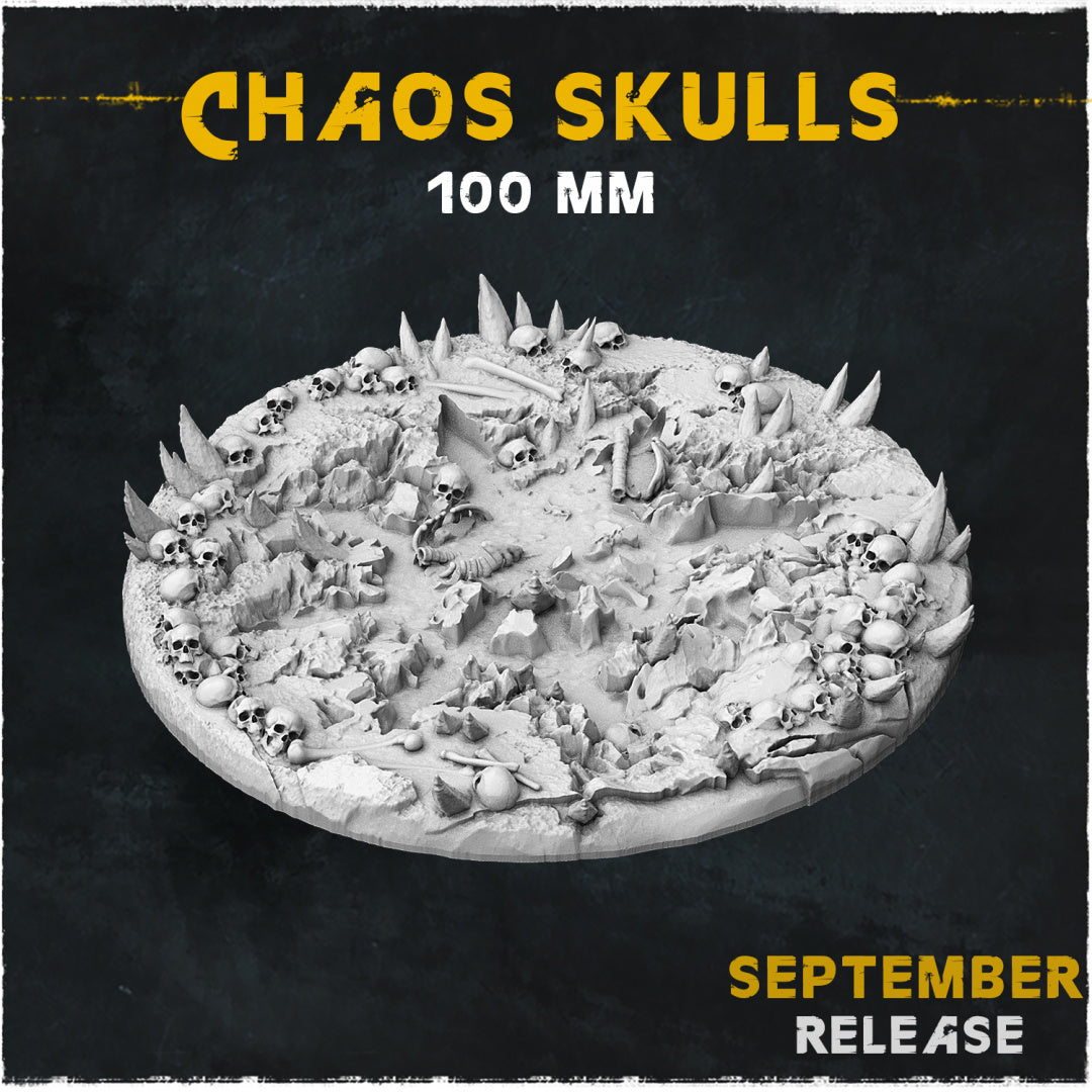 BASES - Chaos Skulls for wargames and tabletop