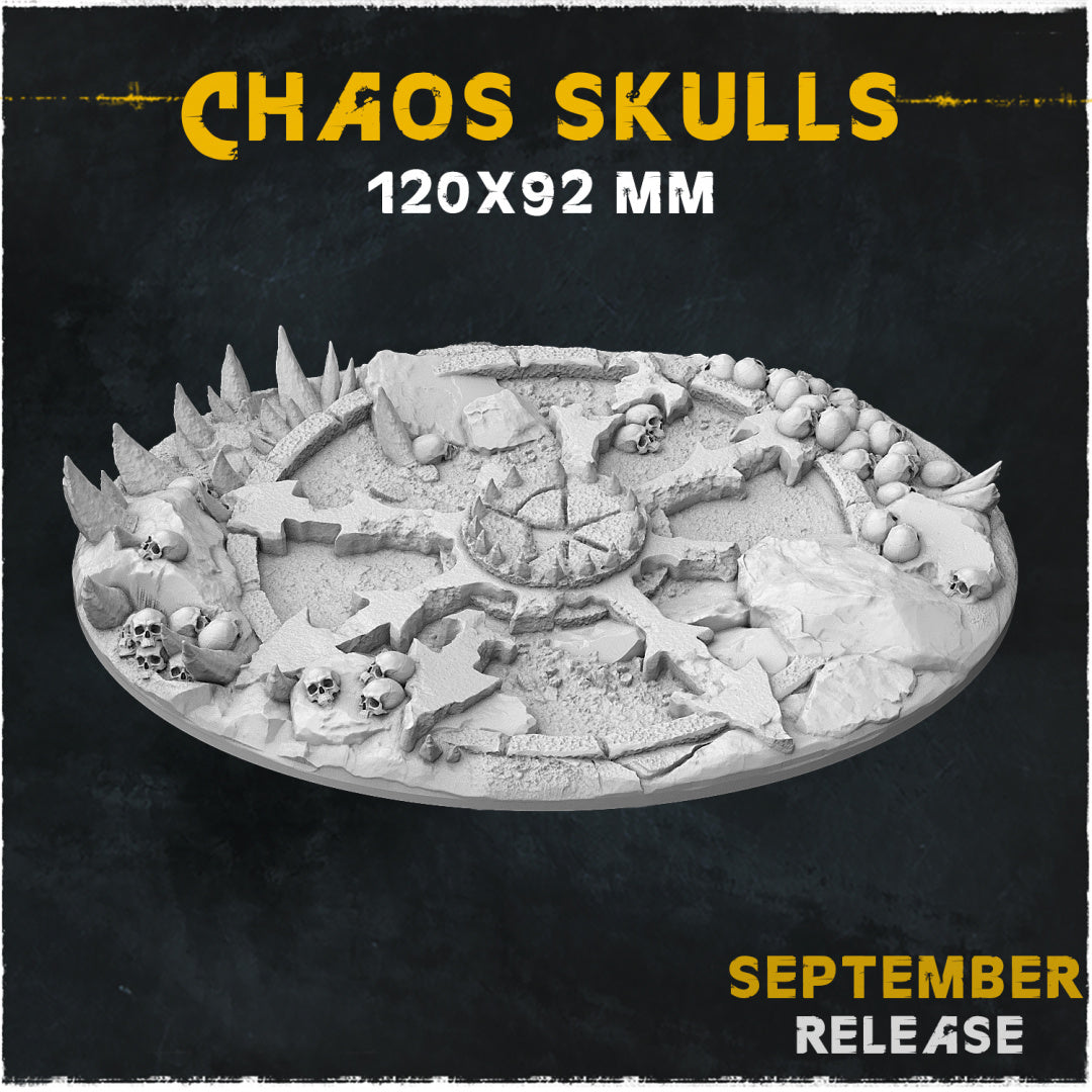BASES - Chaos Skulls for wargames and tabletop