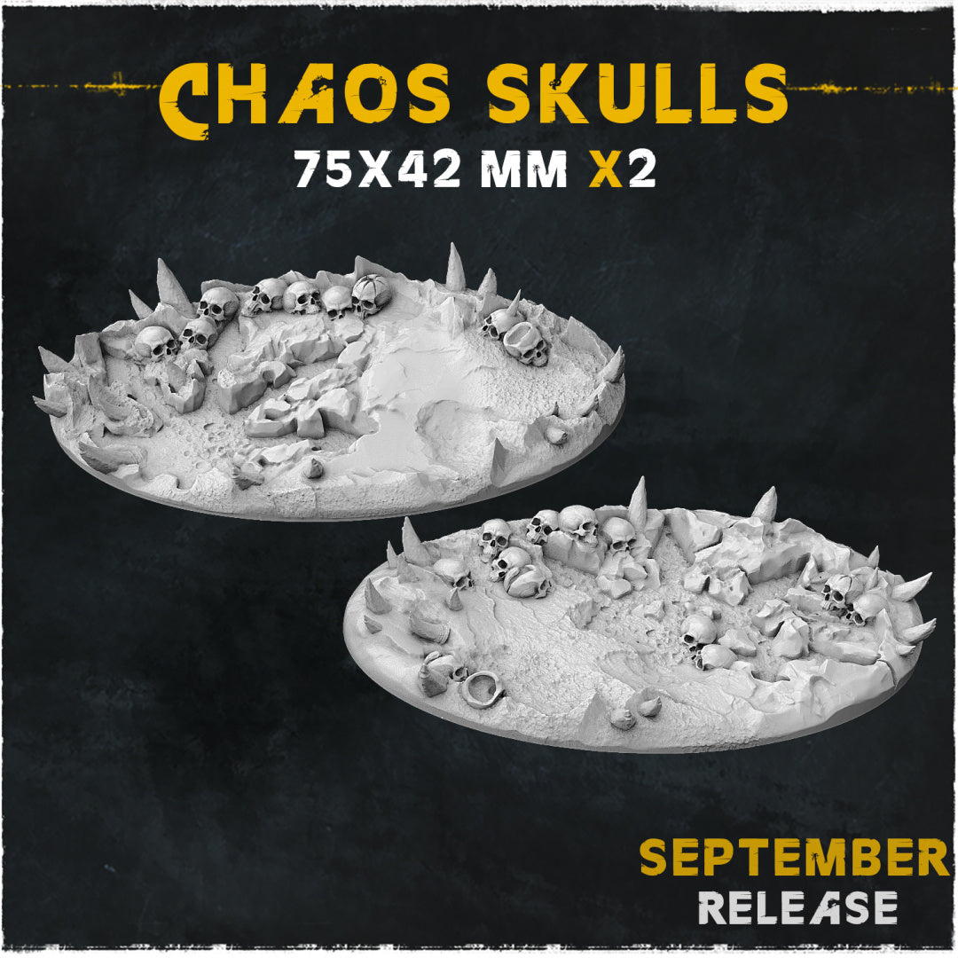 BASES - Chaos Skulls for wargames and tabletop