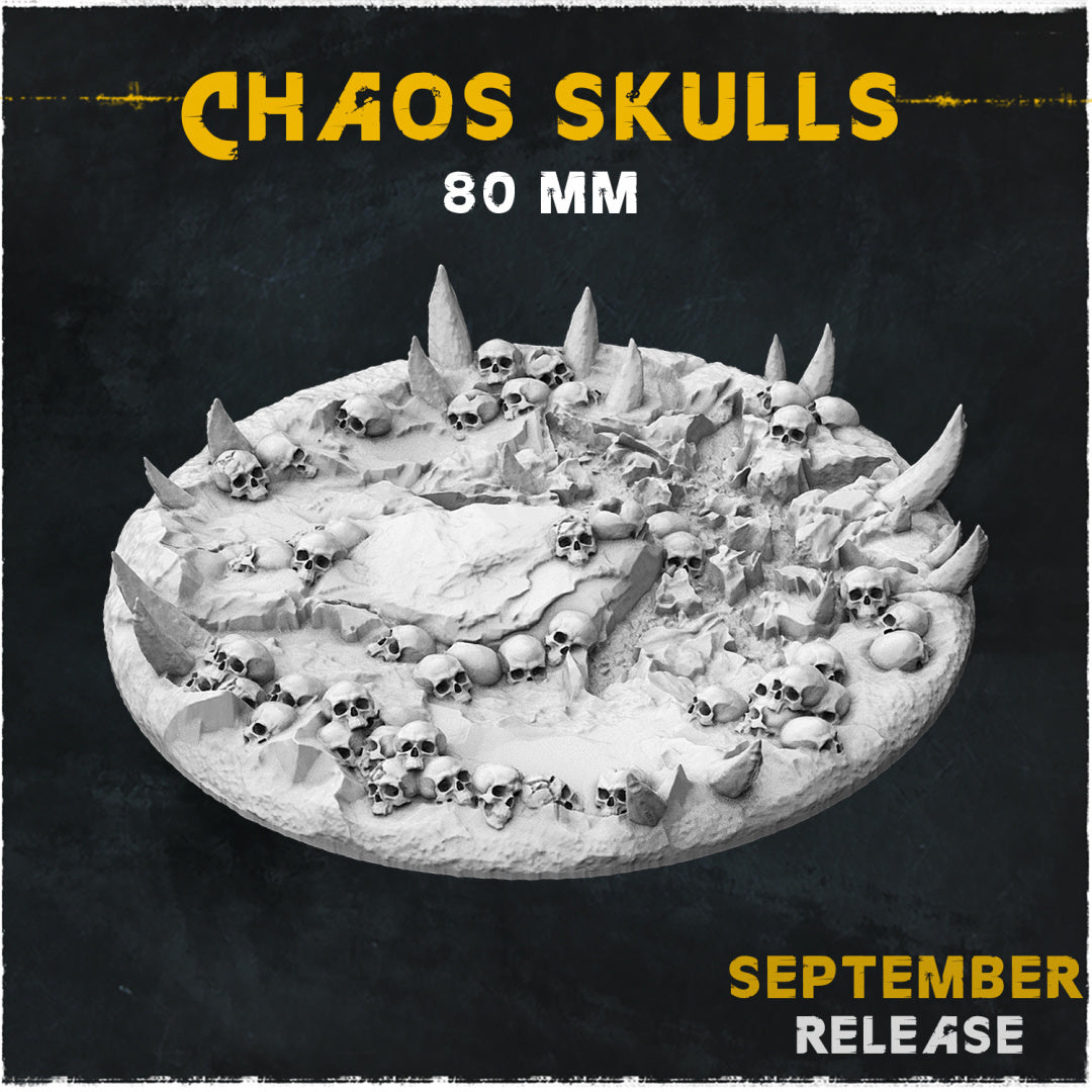 BASES - Chaos Skulls for wargames and tabletop