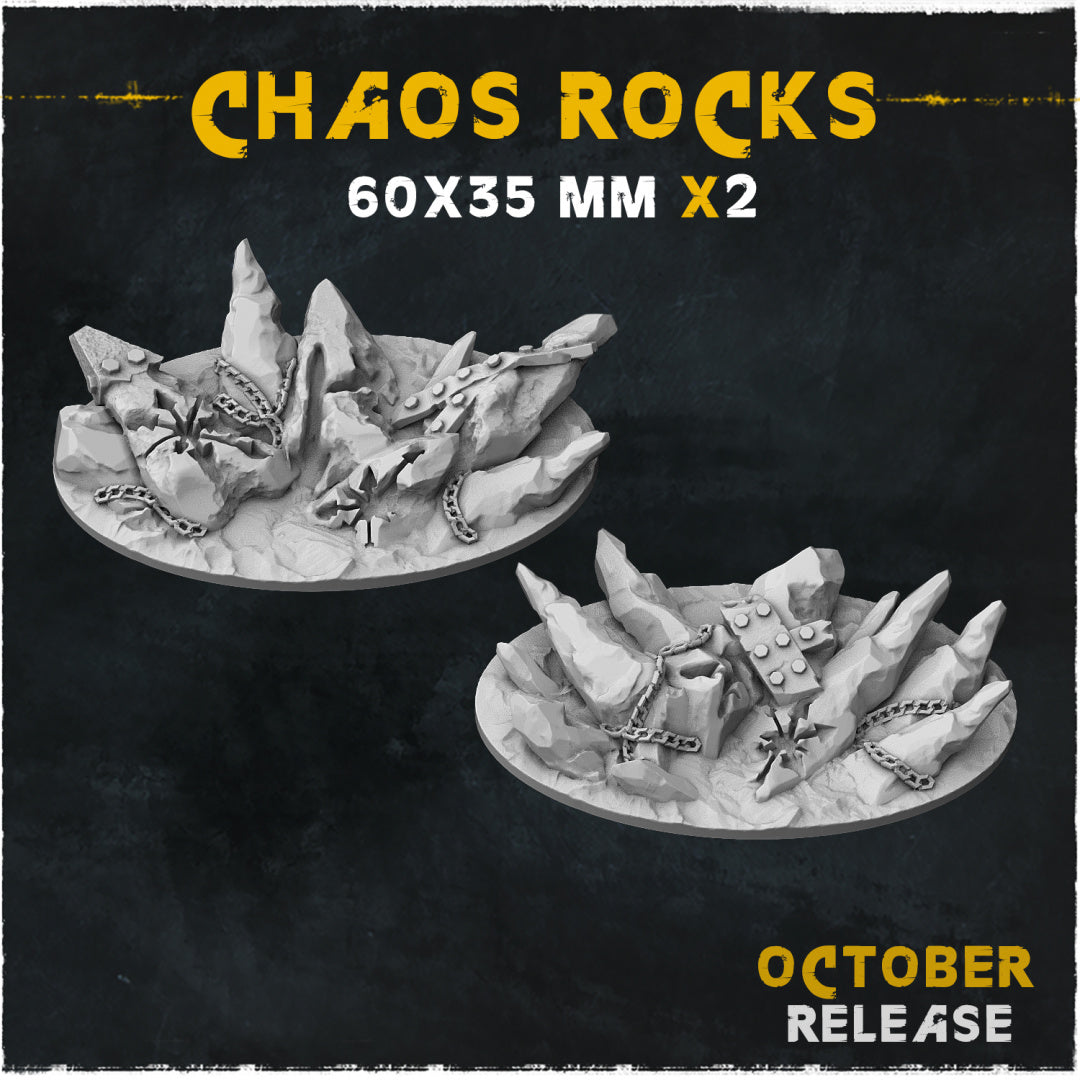BASES - Chaos Rocks for wargames and tabletop