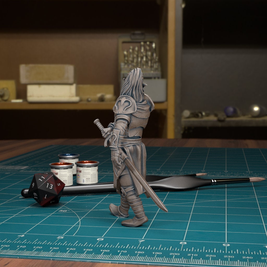 DnDCoS - Rahadin Dusk Elf Chamberlain NPC miniature