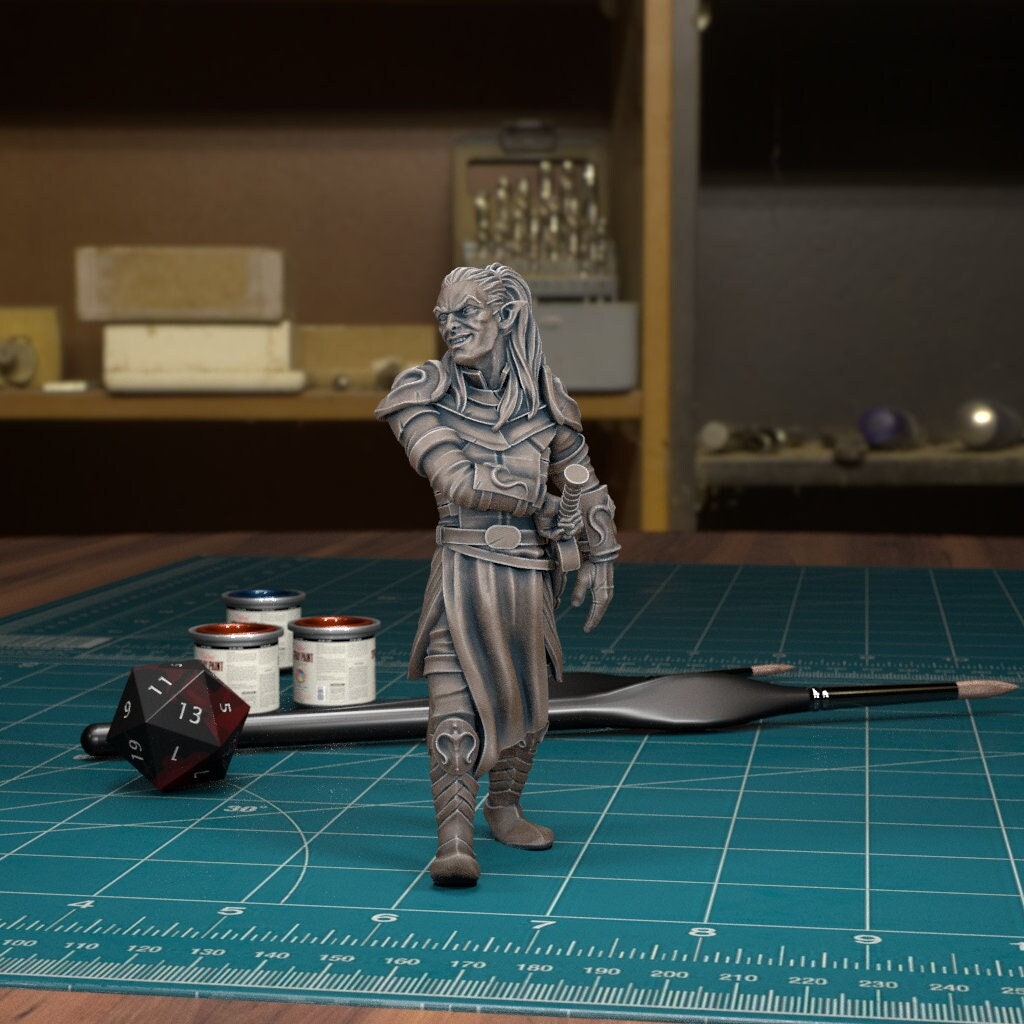 DnDCoS - Rahadin Dusk Elf Chamberlain NPC miniature