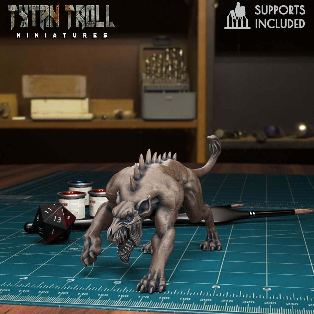 MONSTER - Hellhounds Fiendish Monstrosities NPC miniature