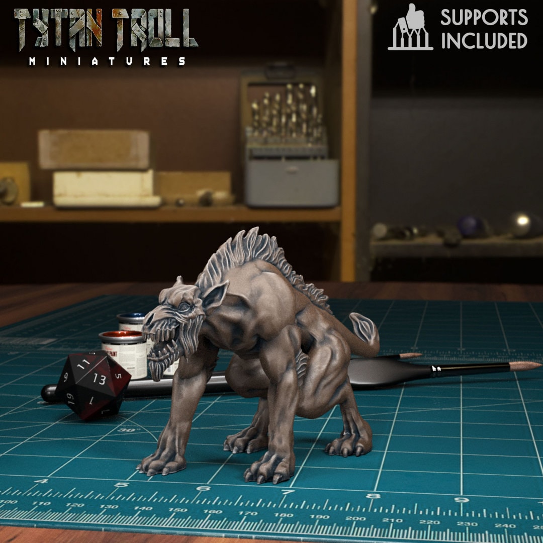 MONSTER - Hellhounds Fiendish Monstrosities NPC miniature