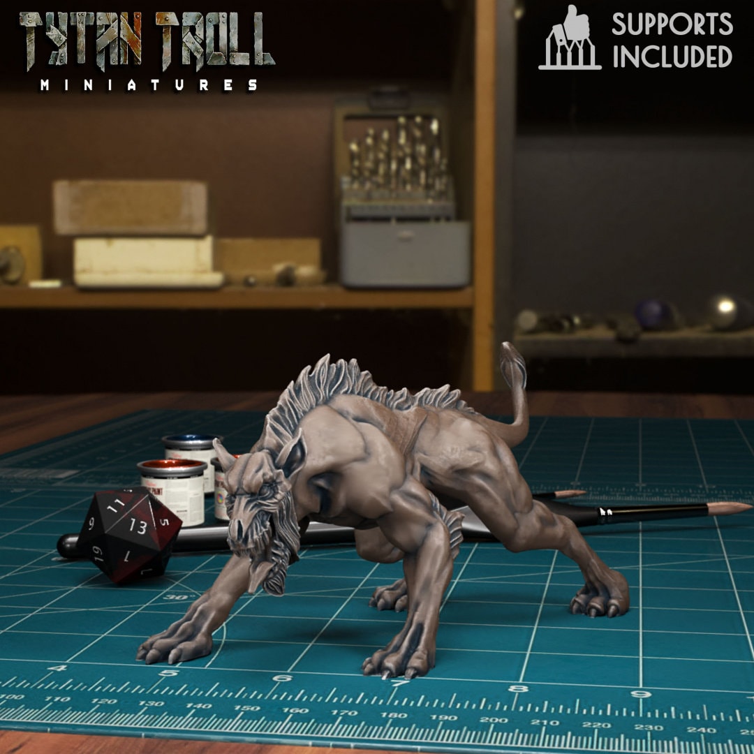 MONSTER - Hellhounds Fiendish Monstrosities NPC miniature