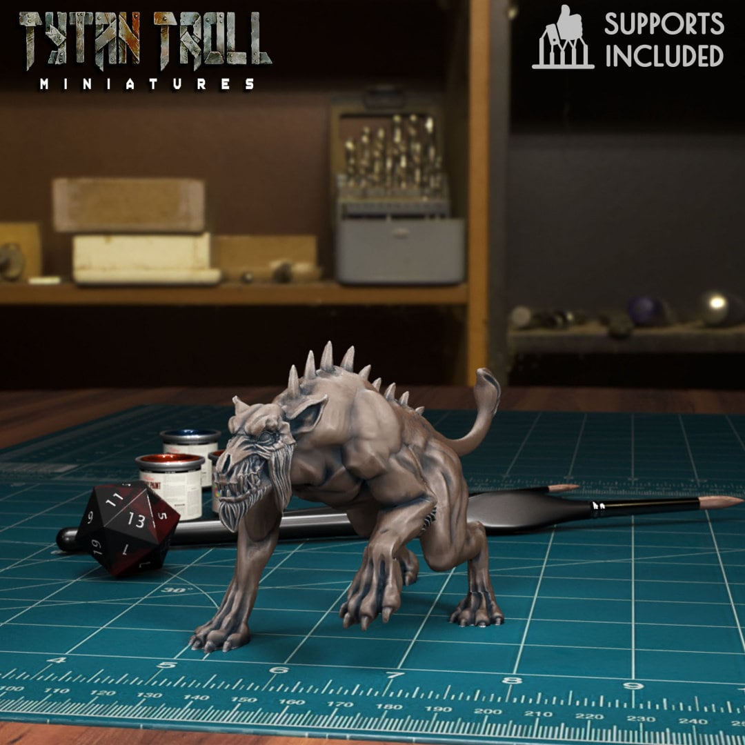 MONSTER - Hellhounds Fiendish Monstrosities NPC miniature