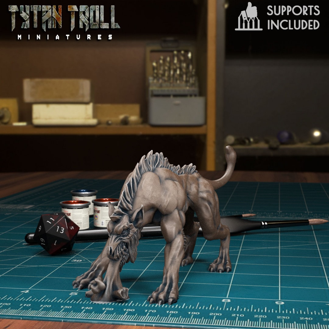 MONSTER - Hellhounds Fiendish Monstrosities NPC miniature