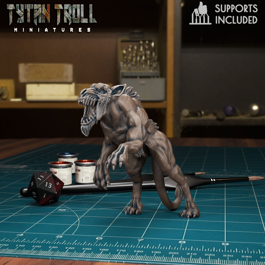 MONSTER - Hellhounds Fiendish Monstrosities NPC miniature