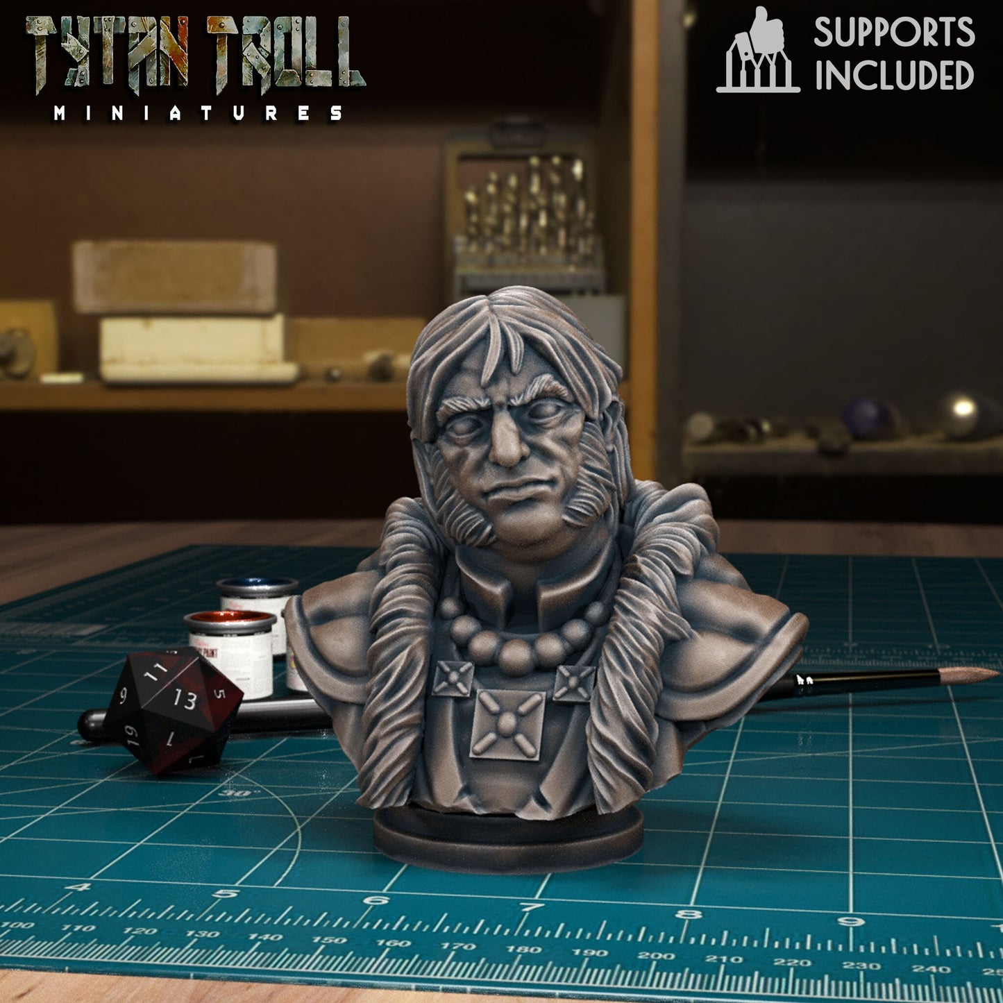 DnDCoS - Kolyan Indirovich Village Guardian NPC Strahd miniature