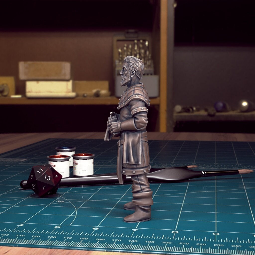 DnDCoS - Urwin Steadfast Innkeeper NPC miniature