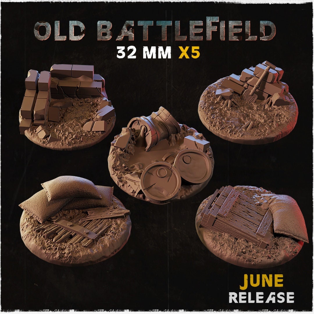 BASES - OLD BATTLEFIELD themed trench warfare bases