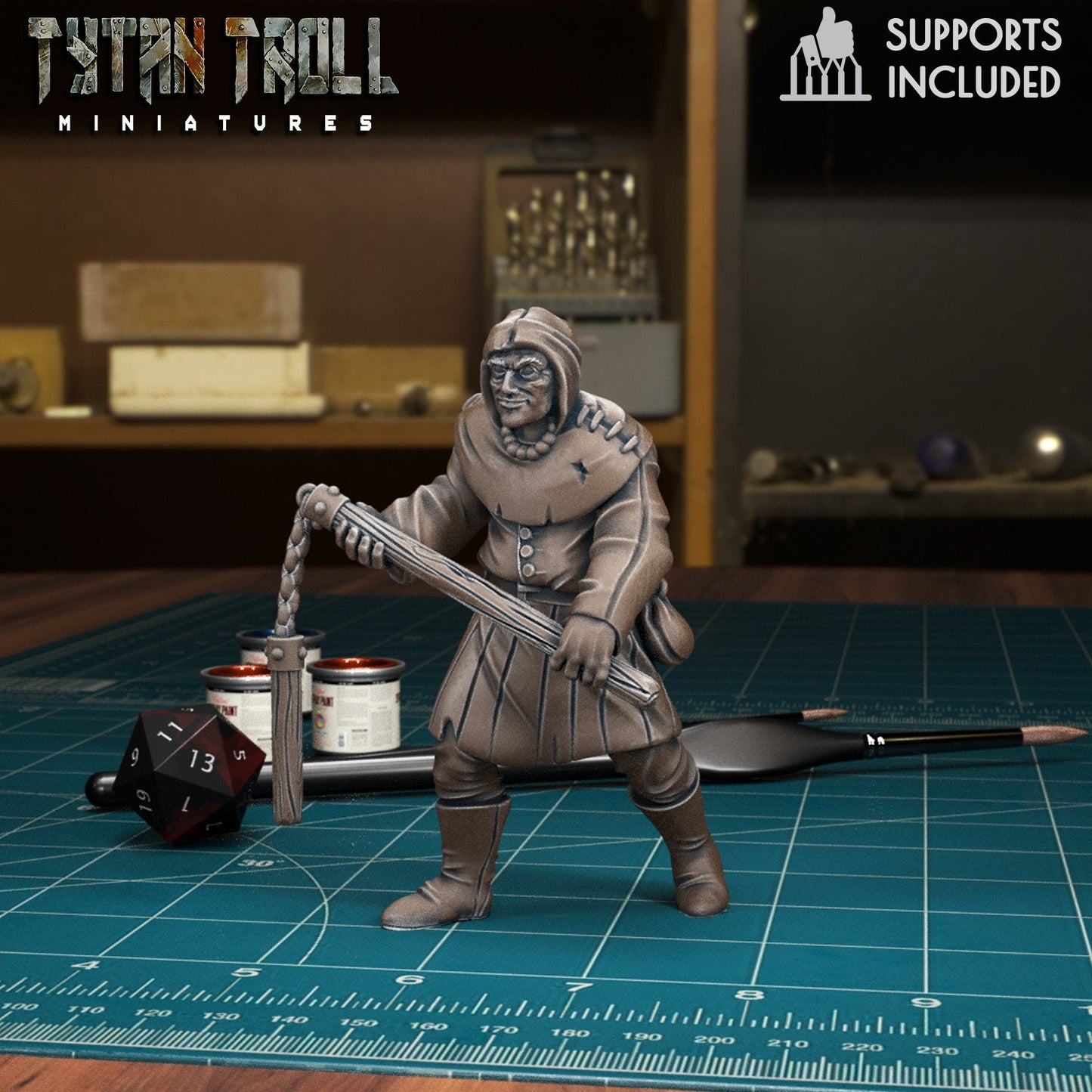 DnDCoS - Angry Mob Set of 16 Human NPCS miniature