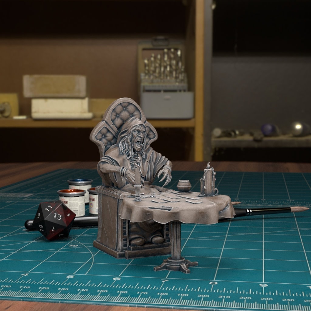 DnDCoS - Madame Eva Vistani Seer NPC miniature