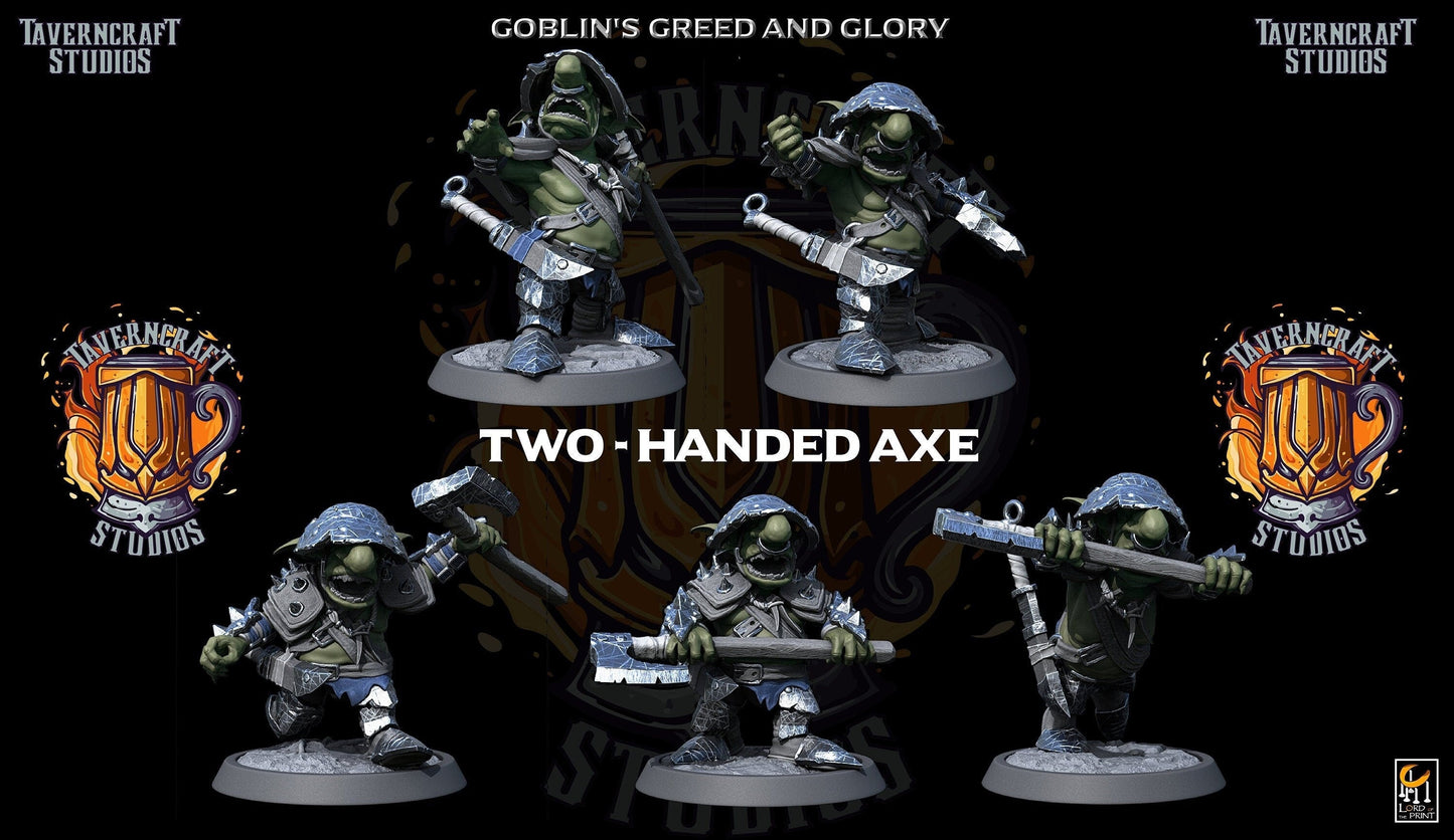 GOBARMY - Heavy Axe Goblin Infantry Warband