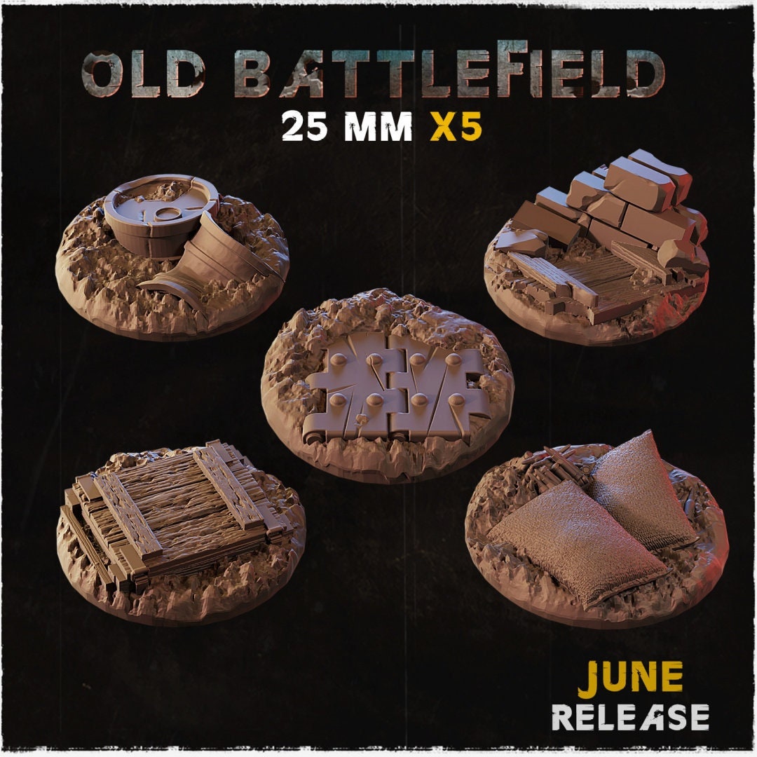 BASES - OLD BATTLEFIELD themed trench warfare bases