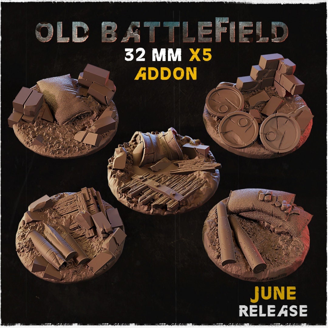 BASES - OLD BATTLEFIELD themed trench warfare bases
