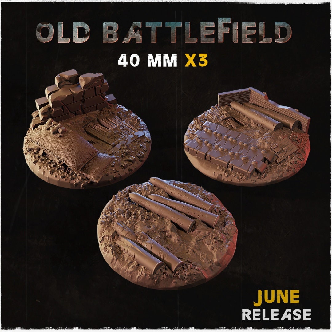 BASES - OLD BATTLEFIELD themed trench warfare bases