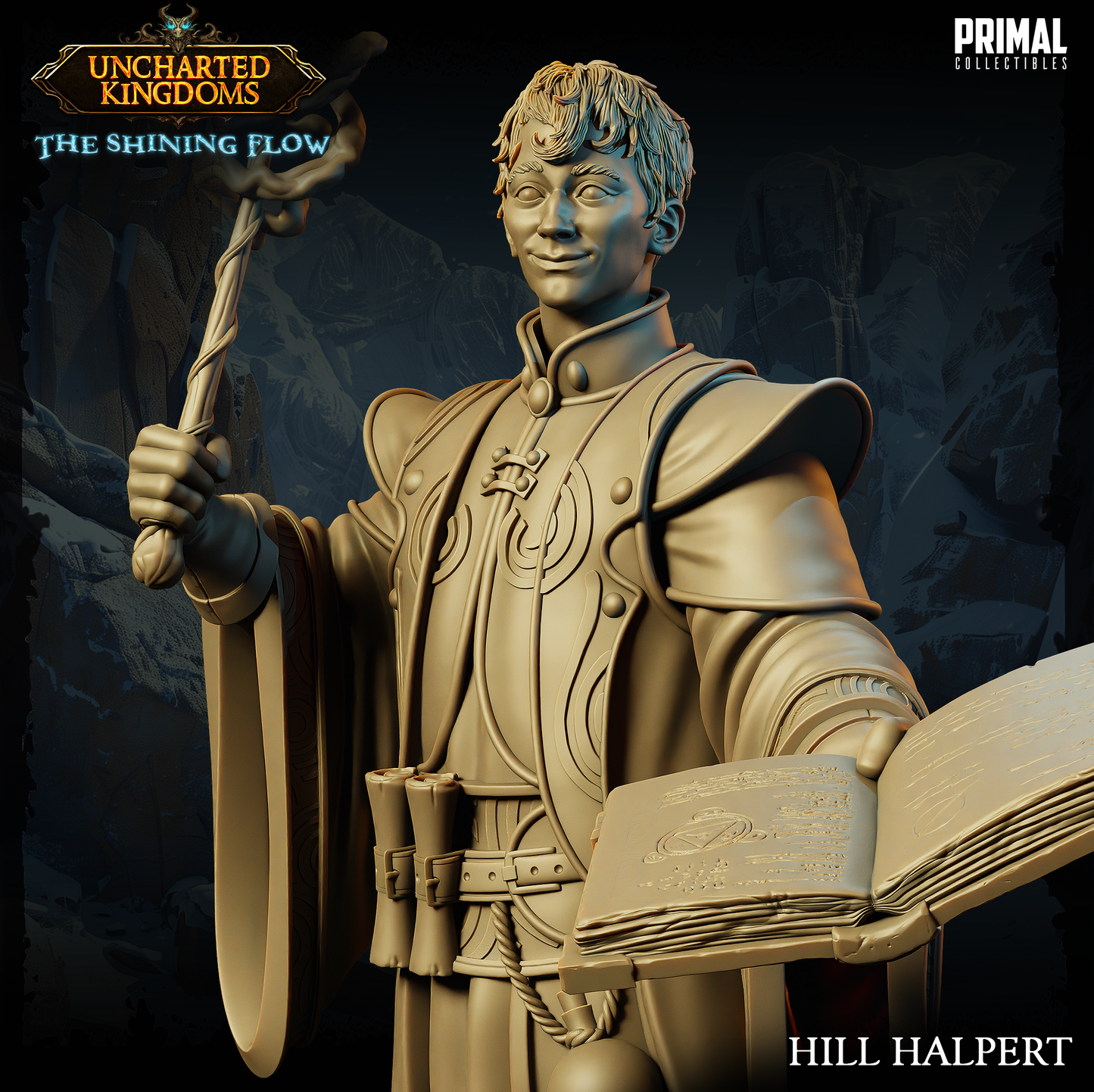 DNDUK - Harkle Harpell - Hill Halpert - Male Wizard miniature