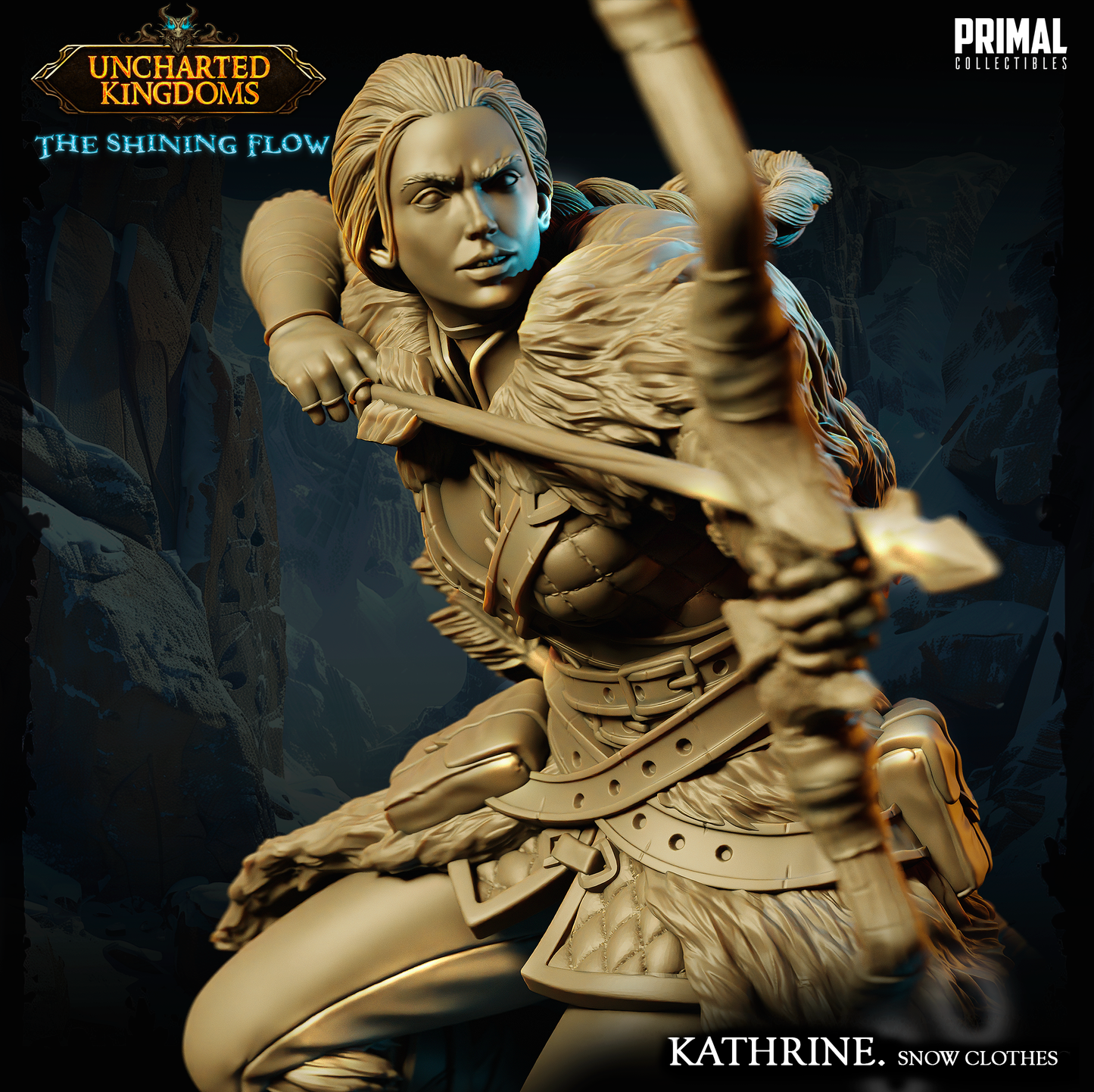 DNDUK - Adult Catti-Brie - Kathrine Bromm - Female Human Archer miniature