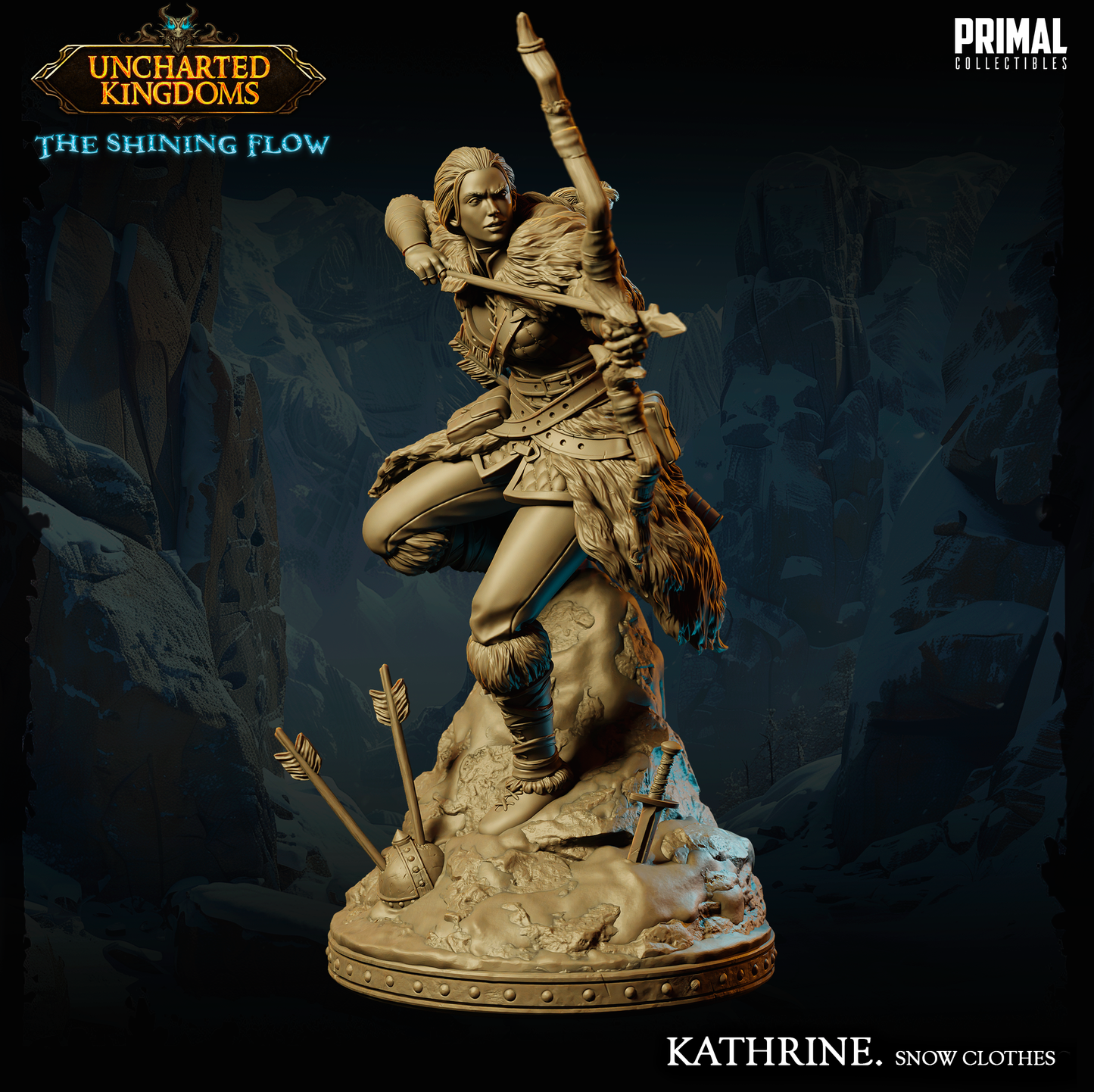 DNDUK - Adult Catti-Brie - Kathrine Bromm - Female Human Archer miniature