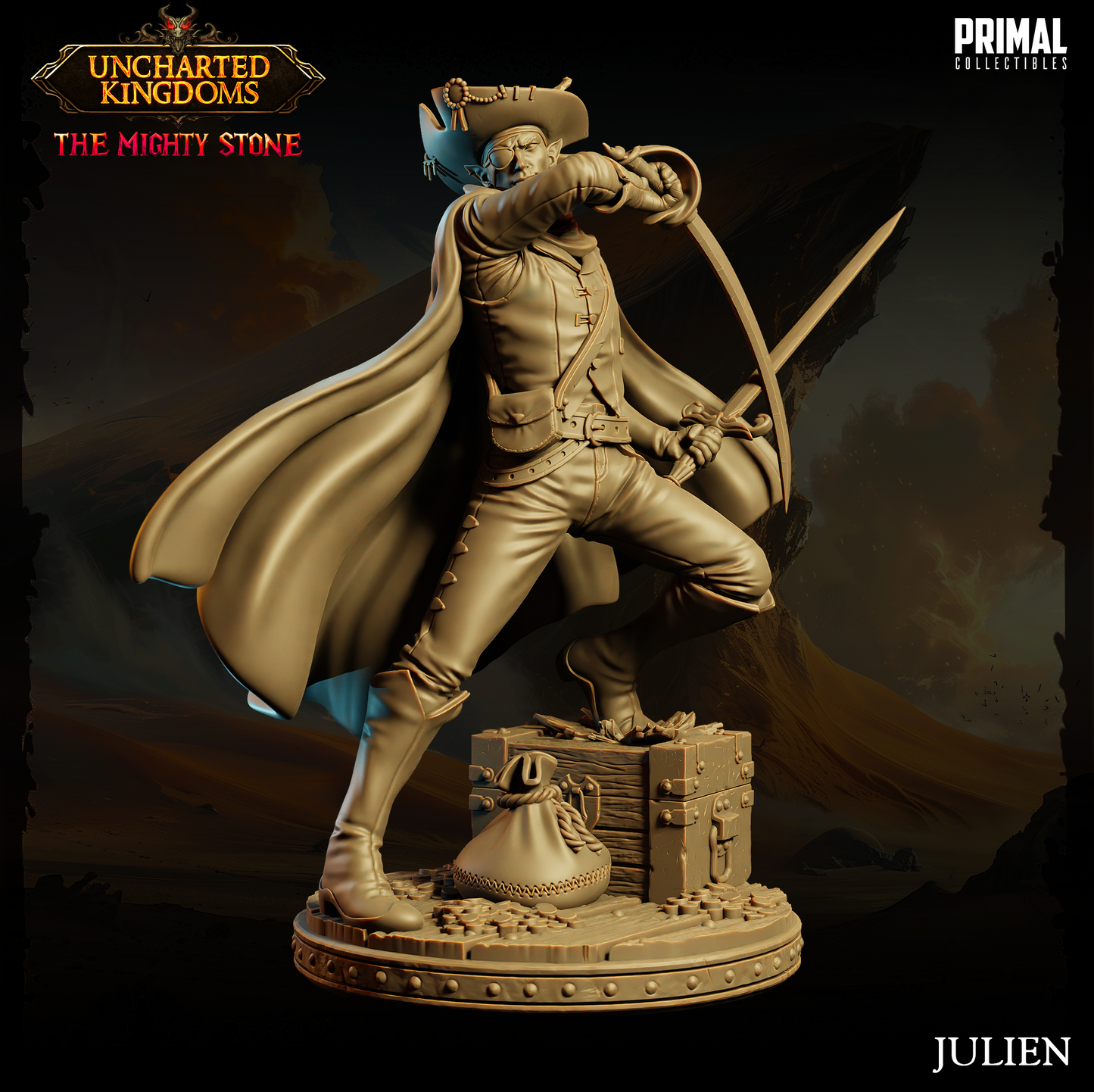 DNDUK - Jarlaxle - Julien - Male Drow Dark Elf miniature