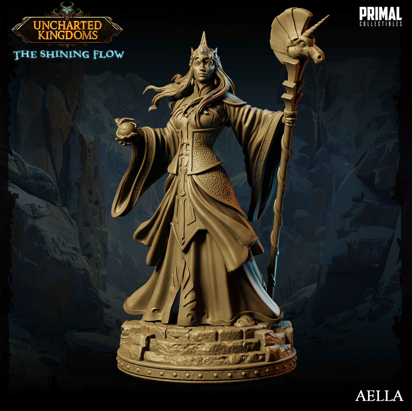 DNDUK - Alustriel - Mage Queen - Aella- Female human Wizard miniature