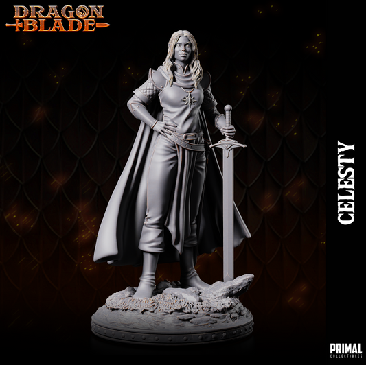 DNDDGL - Celesty Sunwindy - Alhana Starbreeze -  - Female Fighter Dragonlance mini