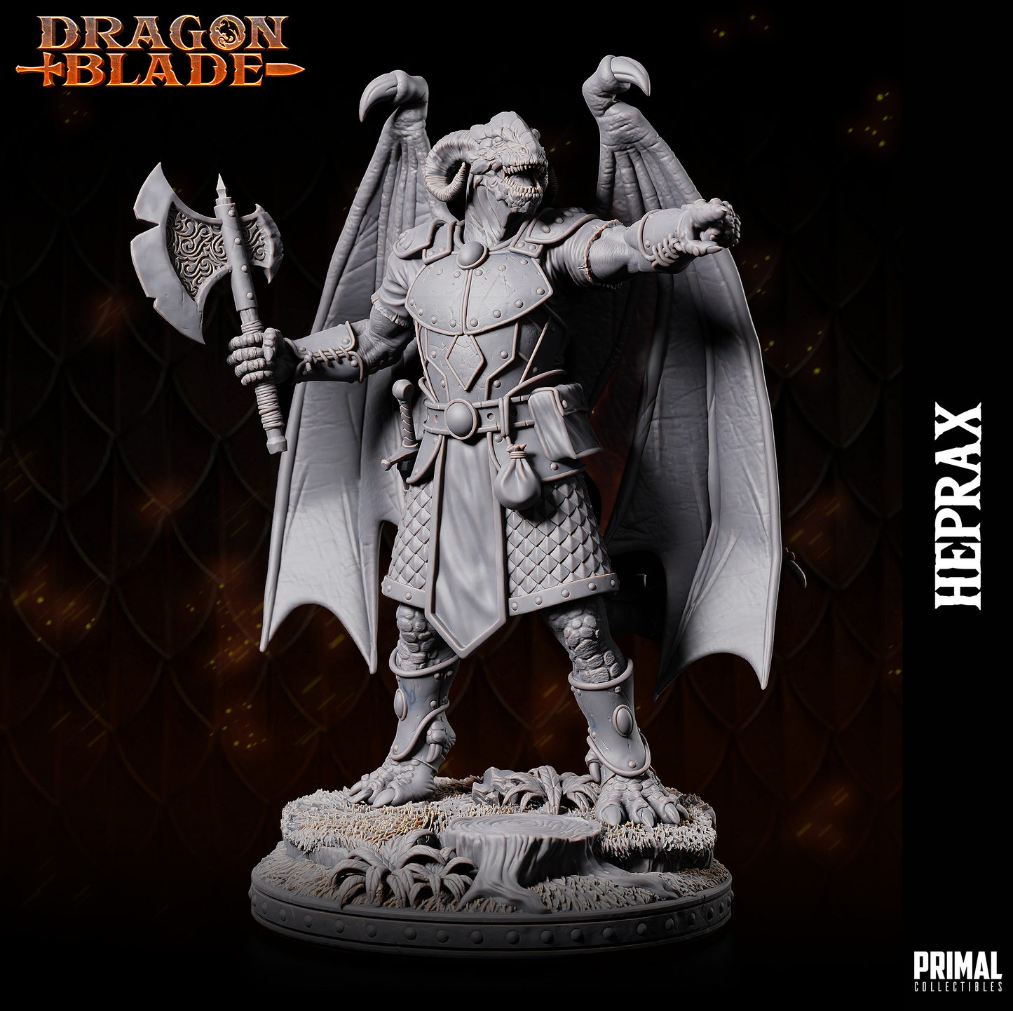 DNDDGL - Heprax - Bozak Draconian Fighter - DRAGONBLADE