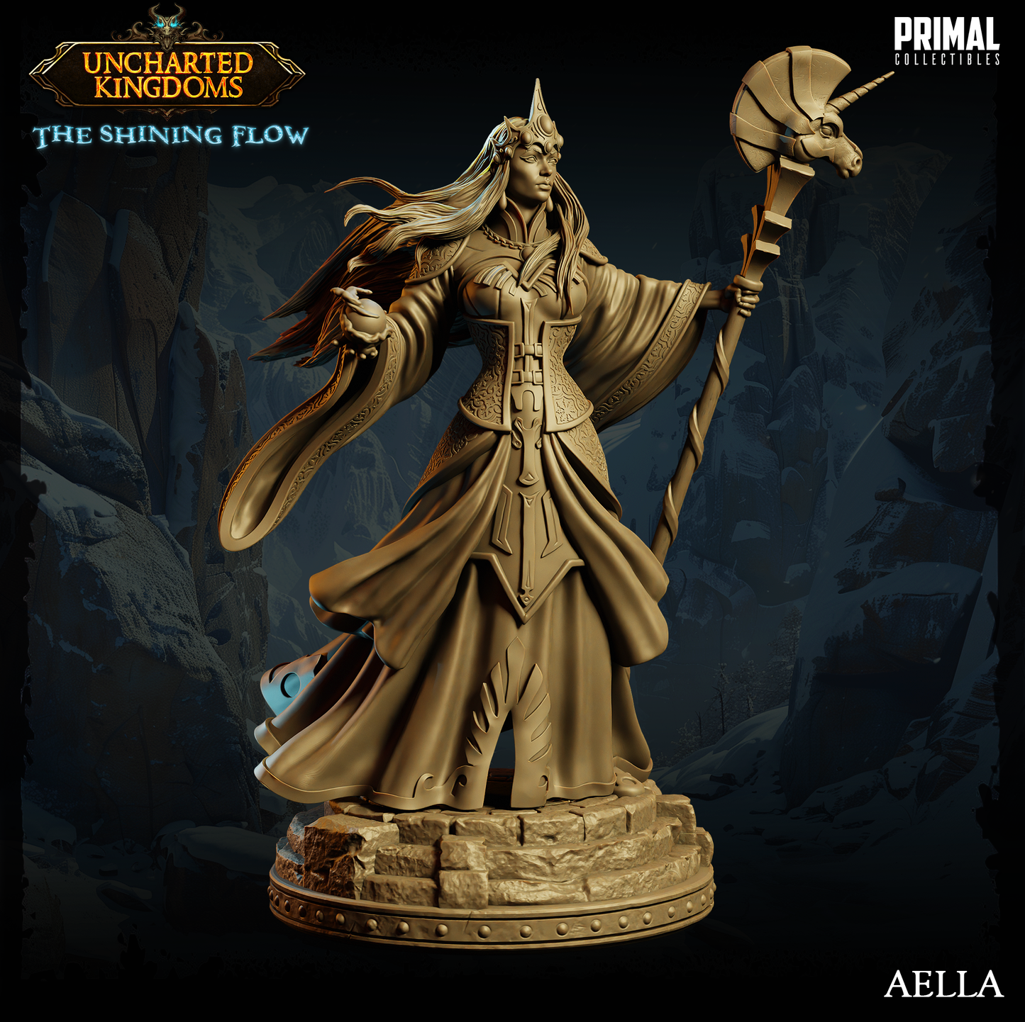 DNDUK - Alustriel - Mage Queen - Aella- Female human Wizard miniature