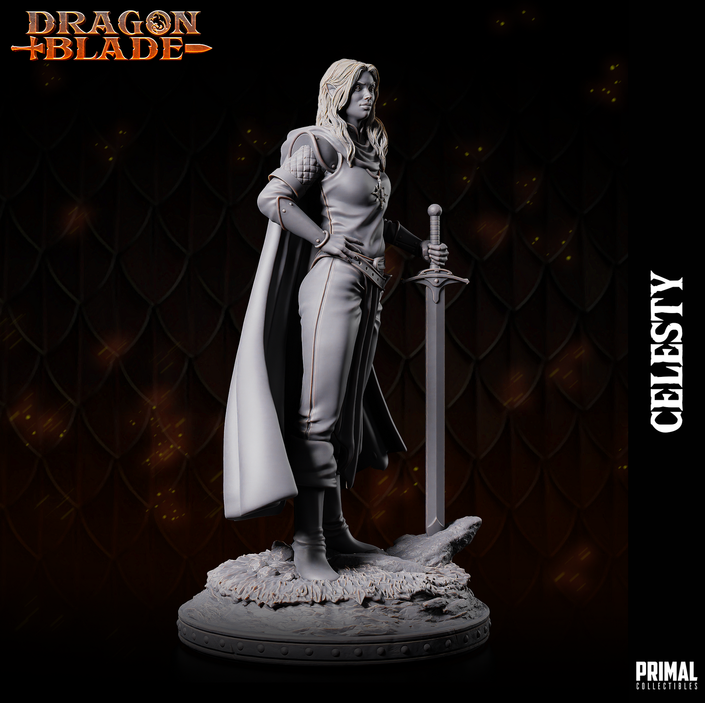 DNDDGL - Celesty Sunwindy - Alhana Starbreeze -  - Female Fighter Dragonlance mini