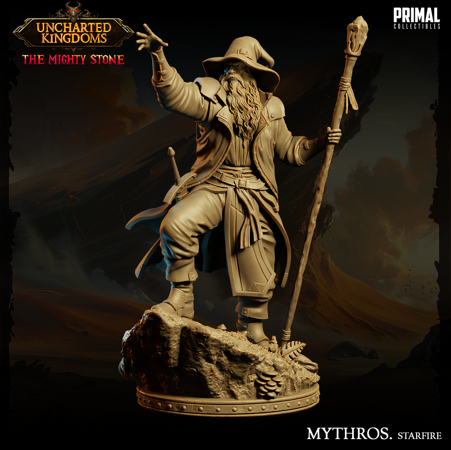 DNDUK - Elminster Aumar- Mythros  - Male human Wizard miniature