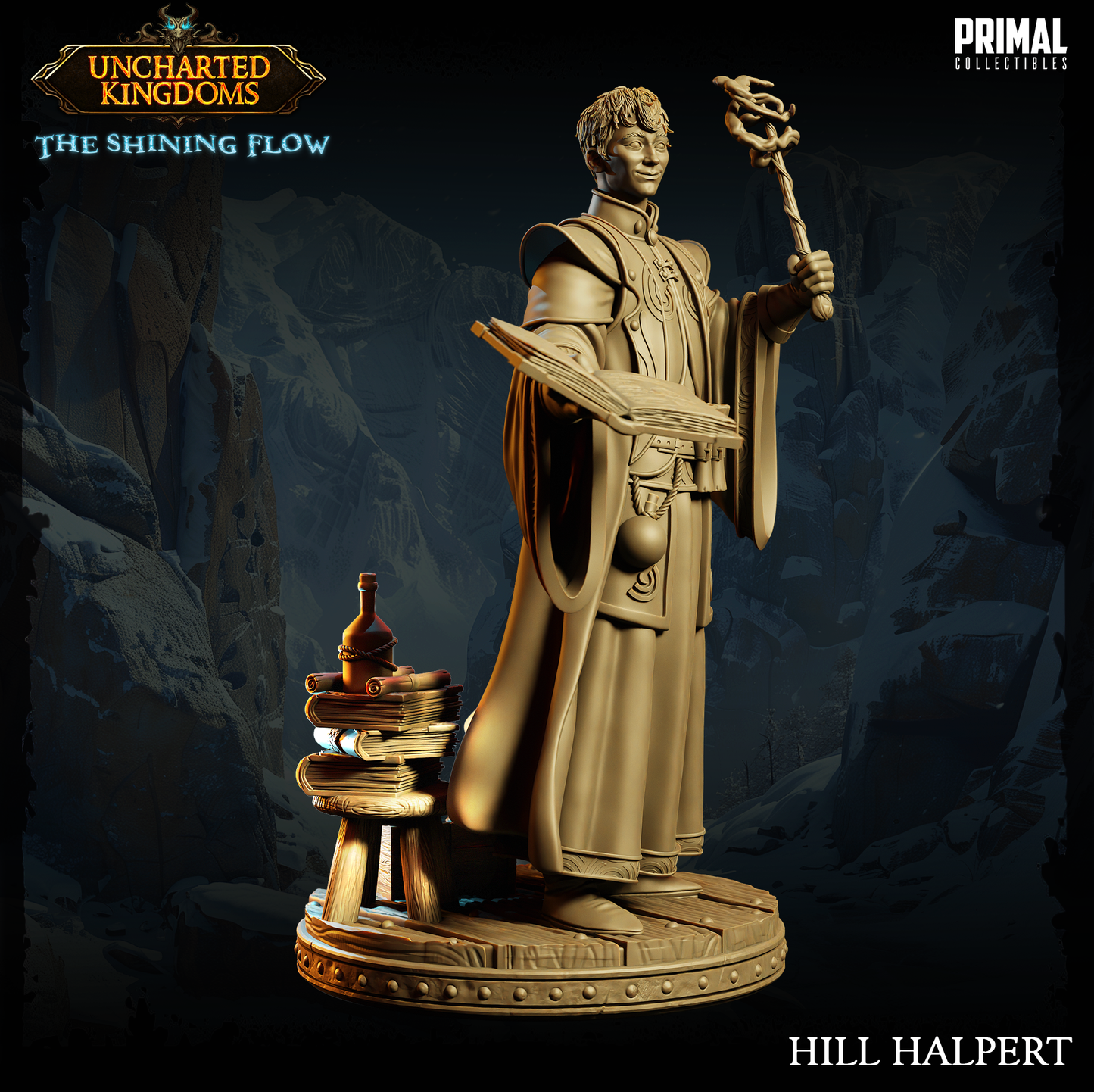 DNDUK - Harkle Harpell - Hill Halpert - Male Wizard miniature