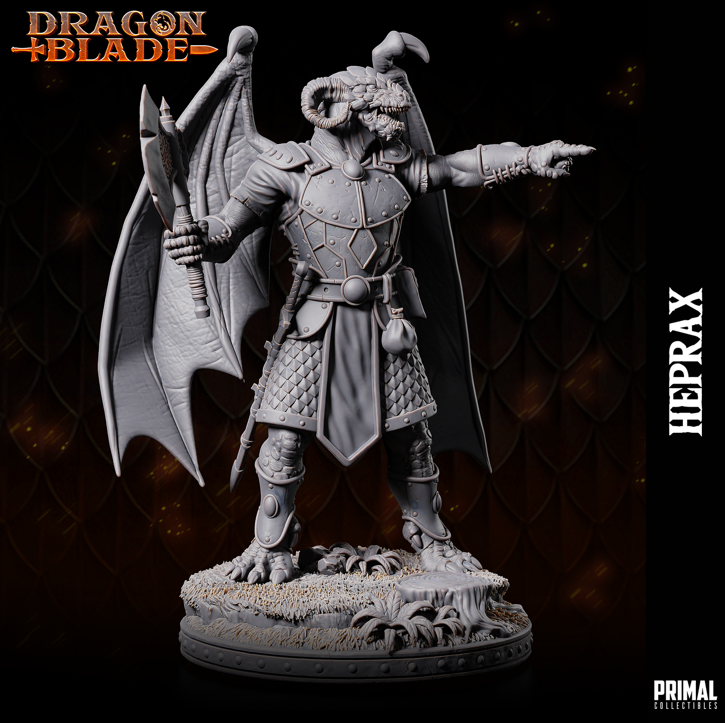 DNDDGL - Heprax - Bozak Draconian Fighter - DRAGONBLADE