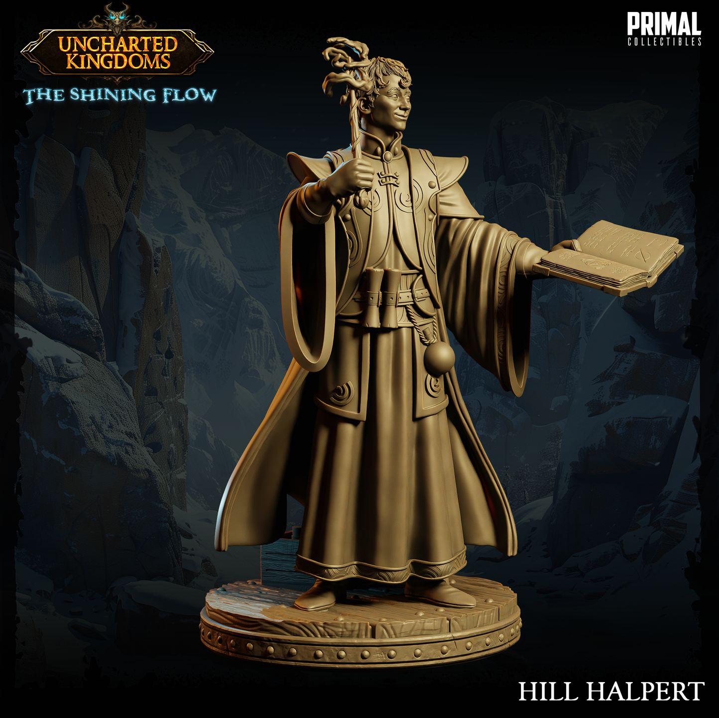 DNDUK - Harkle Harpell - Hill Halpert - Male Wizard miniature