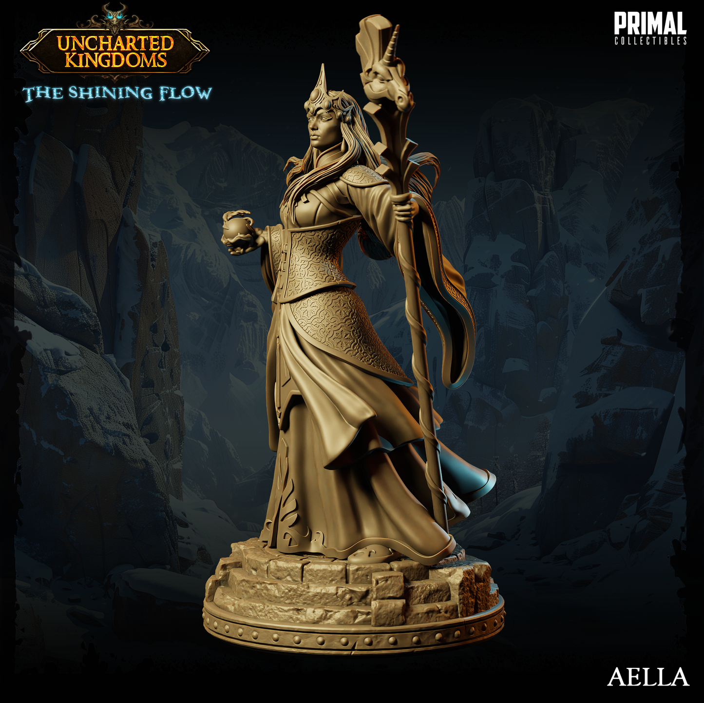 DNDUK - Alustriel - Mage Queen - Aella- Female human Wizard miniature