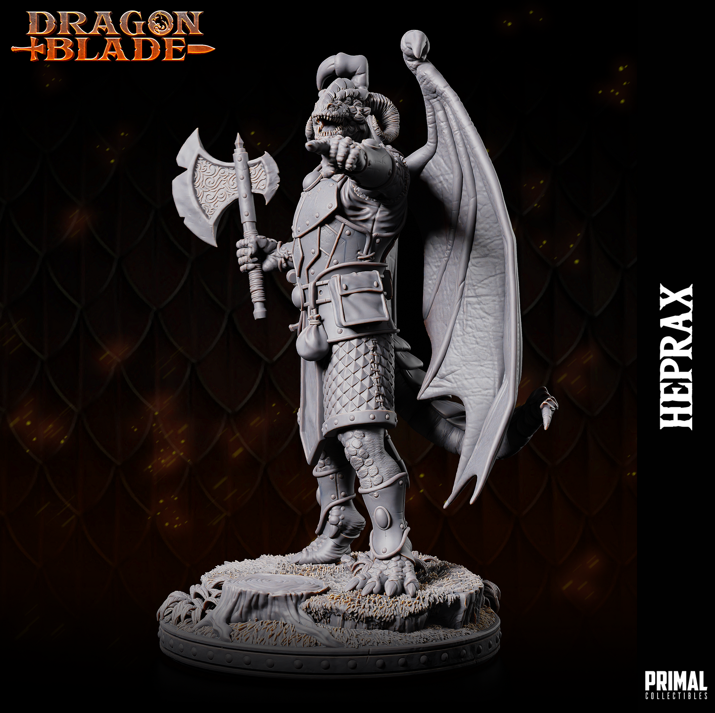 DNDDGL - Heprax - Bozak Draconian Fighter - DRAGONBLADE