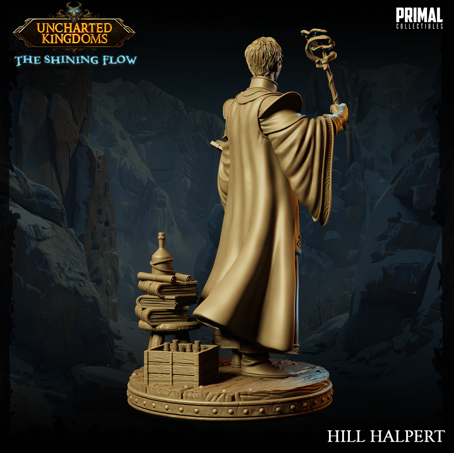 DNDUK - Harkle Harpell - Hill Halpert - Male Wizard miniature