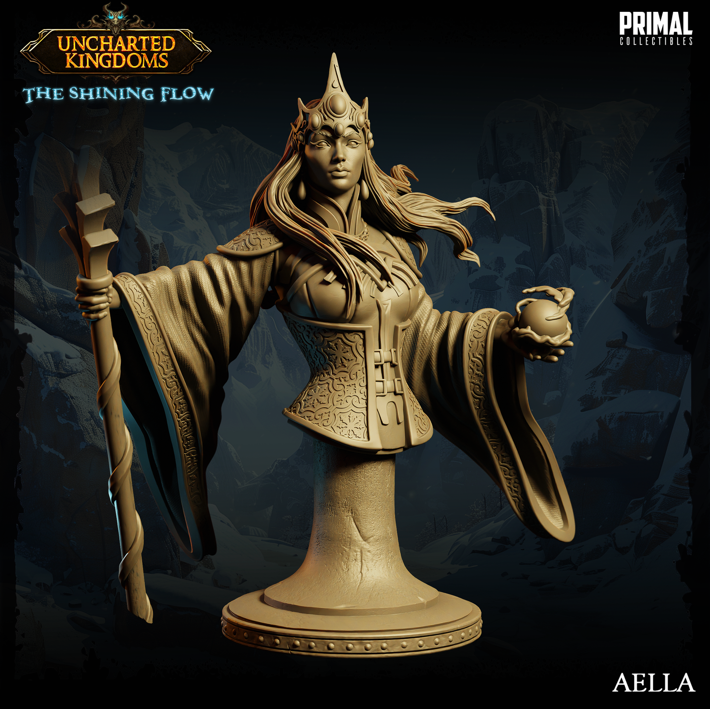 DNDUK - Alustriel - Mage Queen - Aella- Female human Wizard miniature