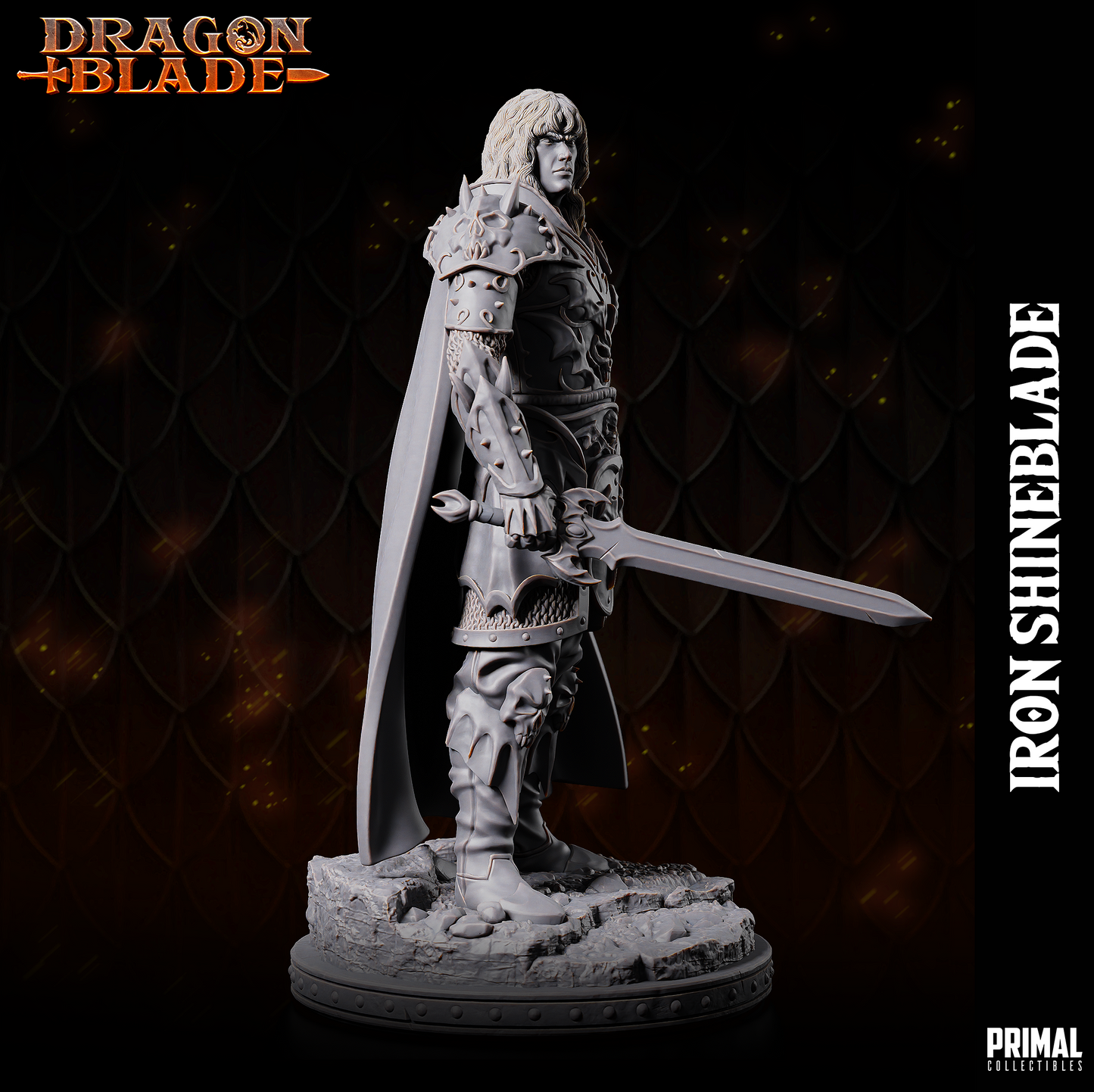 DNDDGL - Steel Brighblade - Iron Shineblade - Male Fighter Dragonlance mini