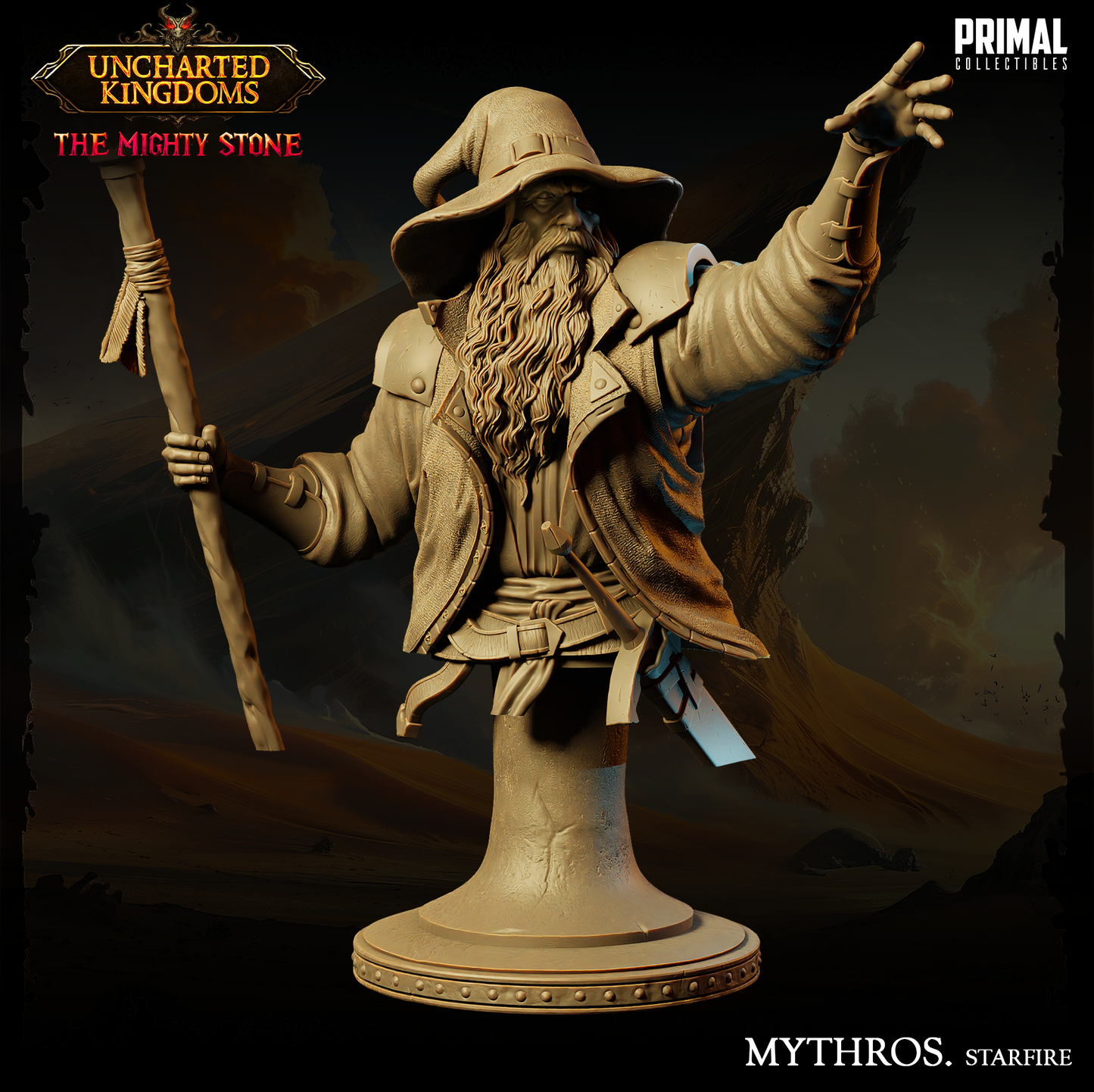 DNDUK - Elminster Aumar- Mythros  - Male human Wizard miniature