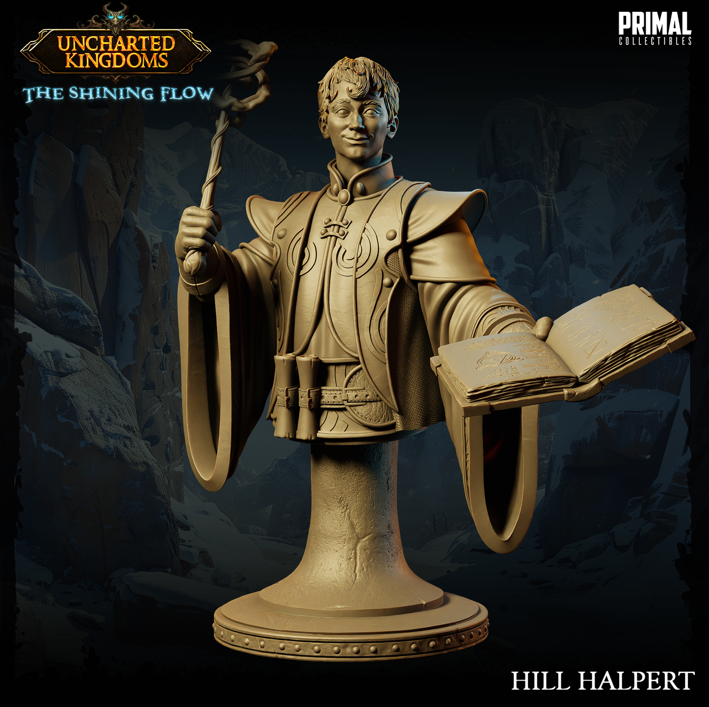 DNDUK - Harkle Harpell - Hill Halpert - Male Wizard miniature