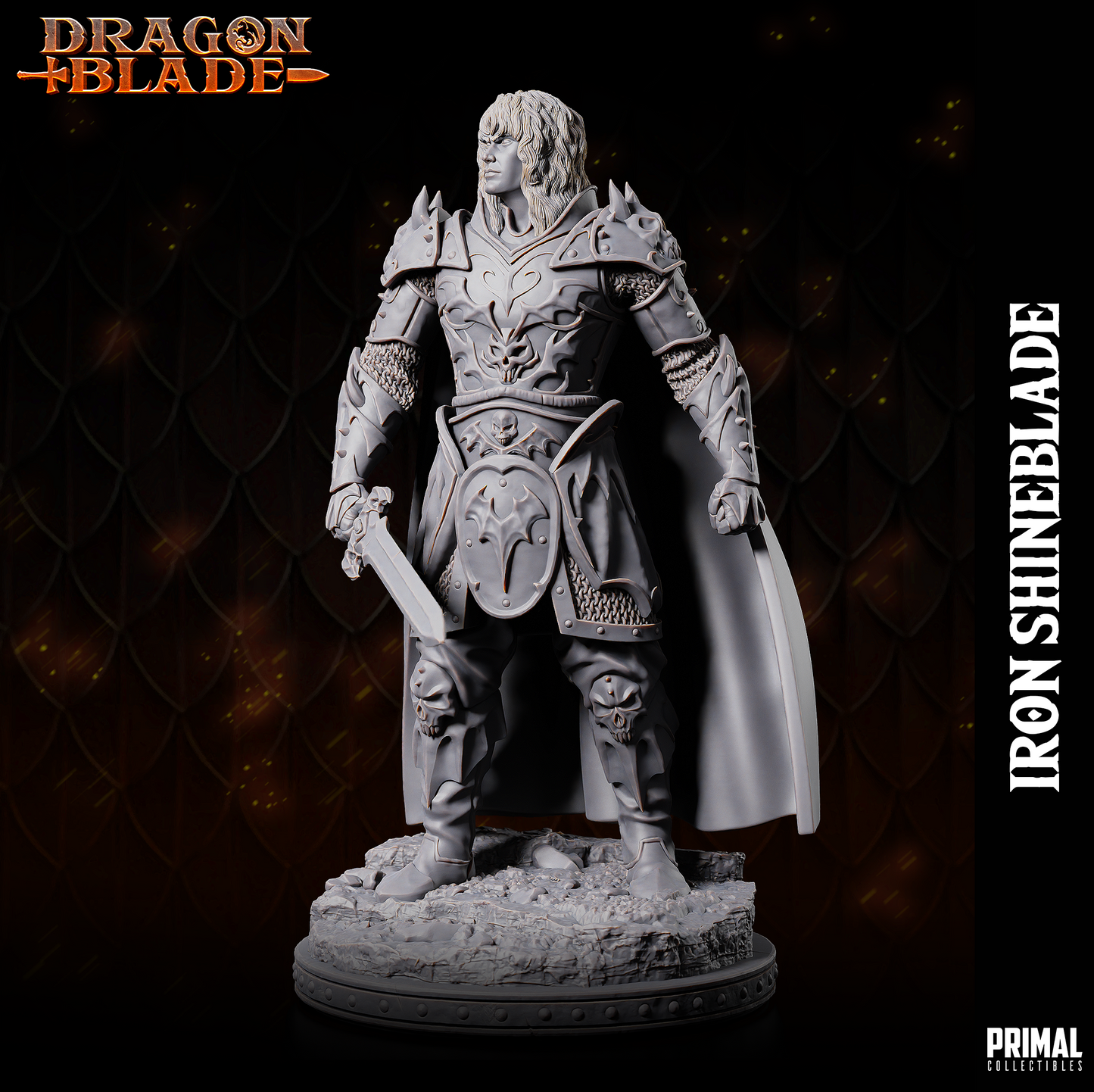 DNDDGL - Steel Brighblade - Iron Shineblade - Male Fighter Dragonlance mini