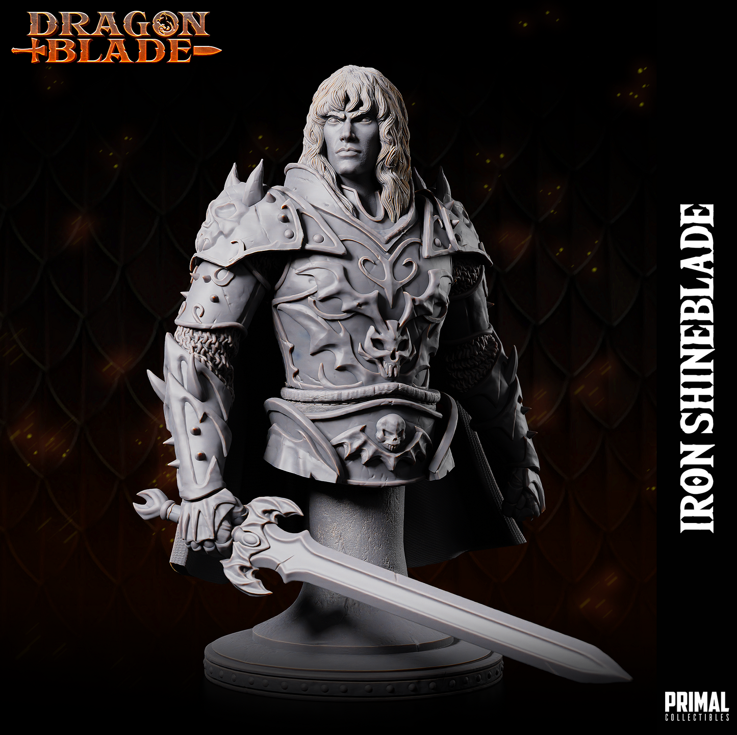 DNDDGL - Steel Brighblade - Iron Shineblade - Male Fighter Dragonlance mini