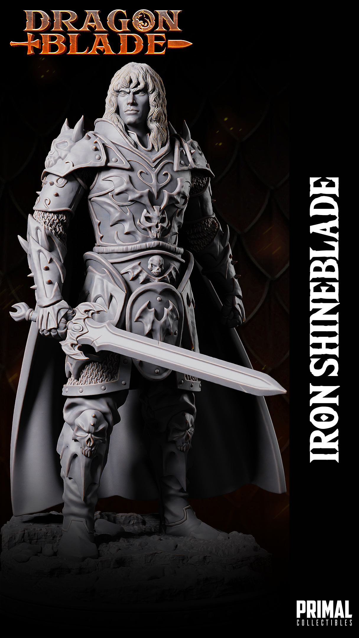 DNDDGL - Steel Brighblade - Iron Shineblade - Male Fighter Dragonlance mini