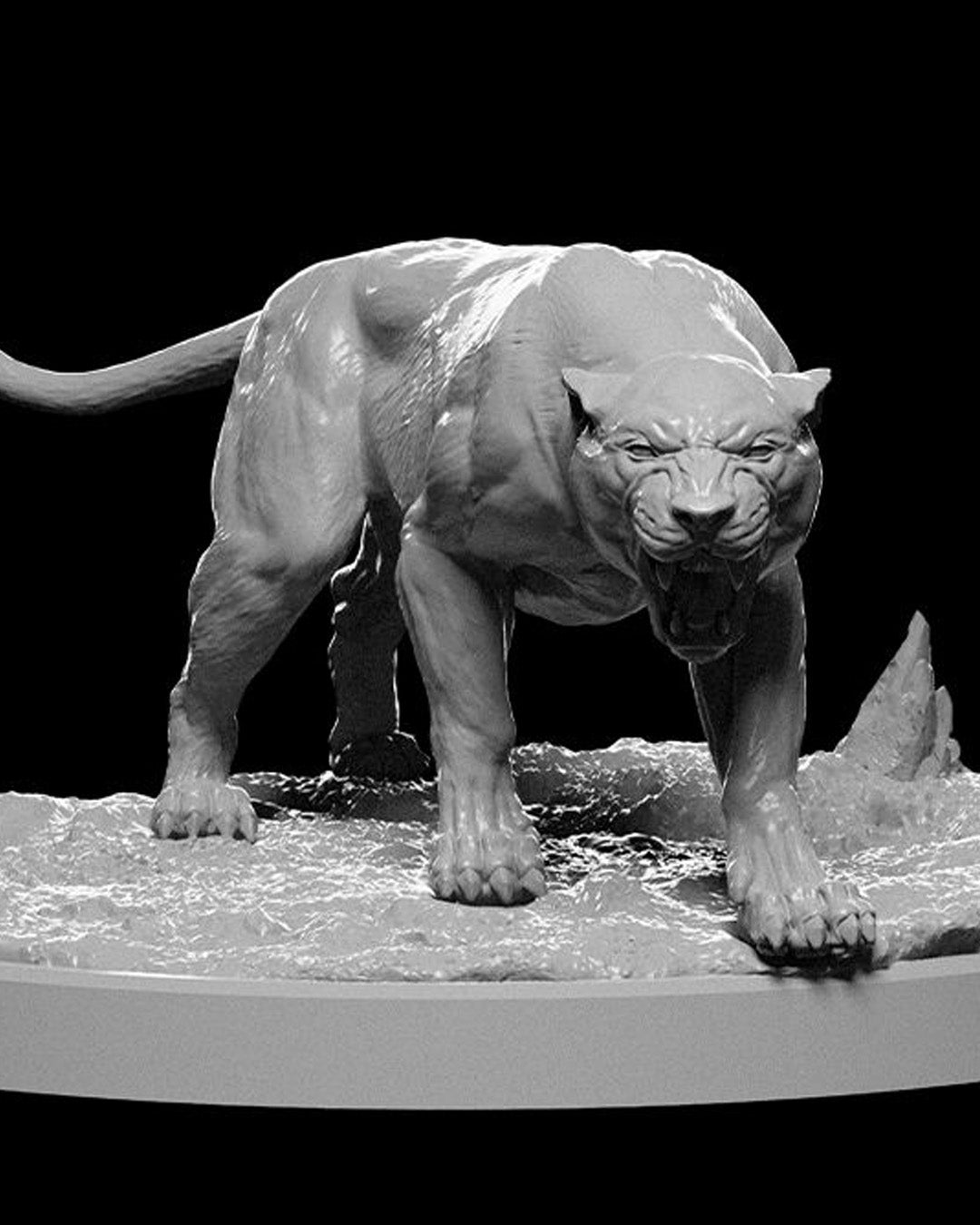 DNDNB - Paws  - Guenhwyvar - Black Panther miniature