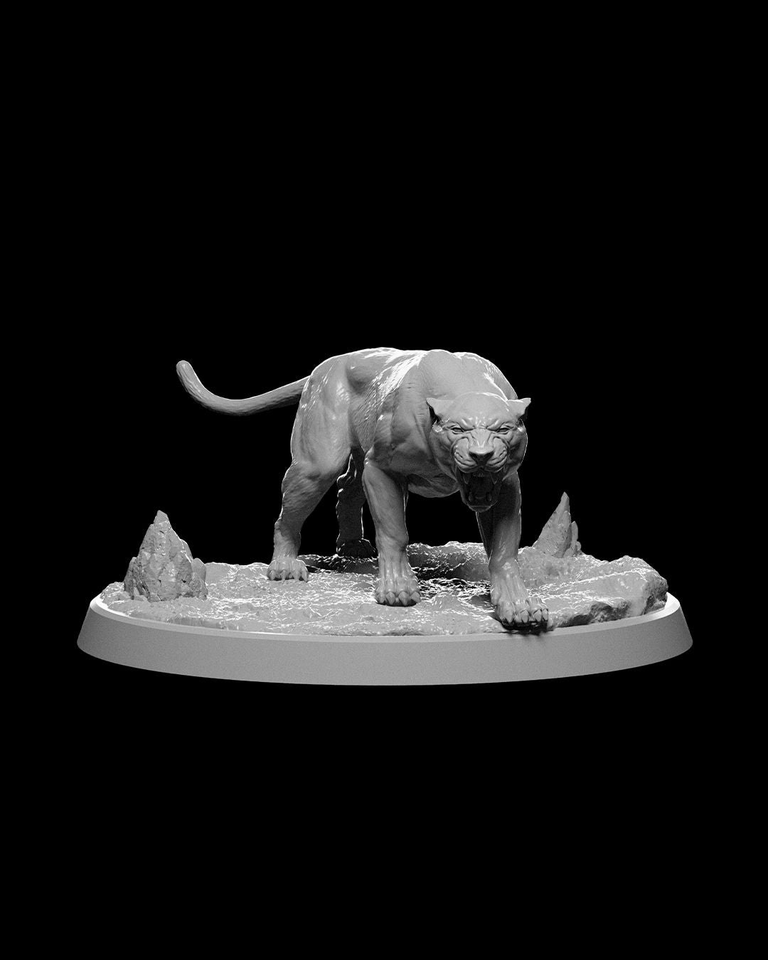 DNDNB - Paws  - Guenhwyvar - Black Panther miniature